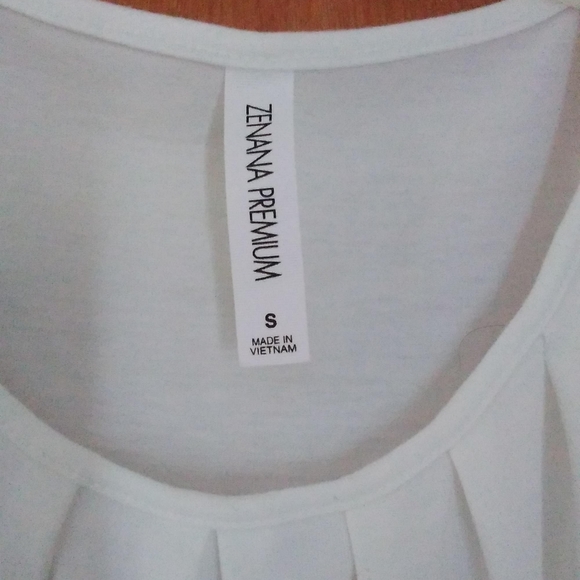 Zenana Premium White Tank Top S - Picture 4 of 7